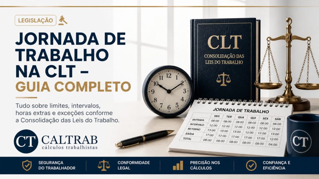 Jornada de trabalho na CLT com regras, limites e horas extras explicadas CALTRAB