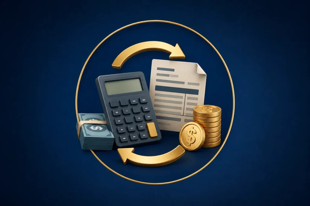 Calculadora de salário líquido e salário bruto. Ferramenta para calcular o salário líquido após os descontos de INSS e IRRF e para descobrir o salário bruto necessário para atingir determinado salário líquido.