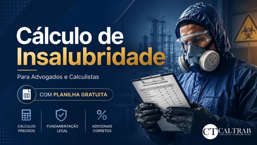 Cálculo de insalubridade com planilha gratuita para advogados e calculistas no blog CALTRAB